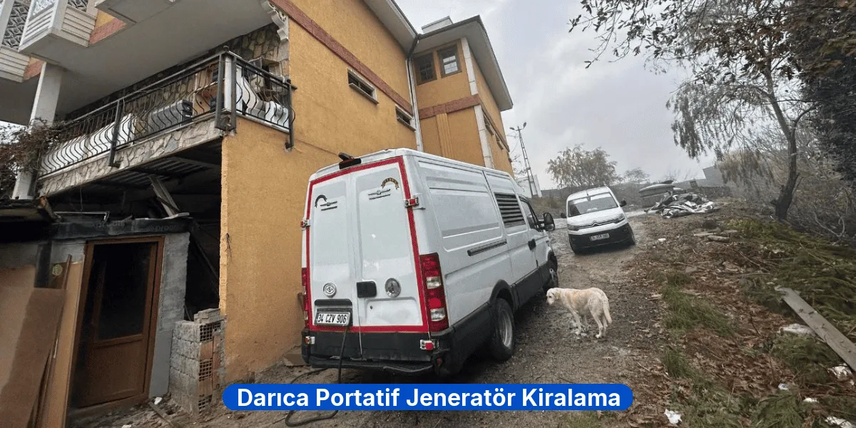 Darıca Portatif Jeneratör Kiralama